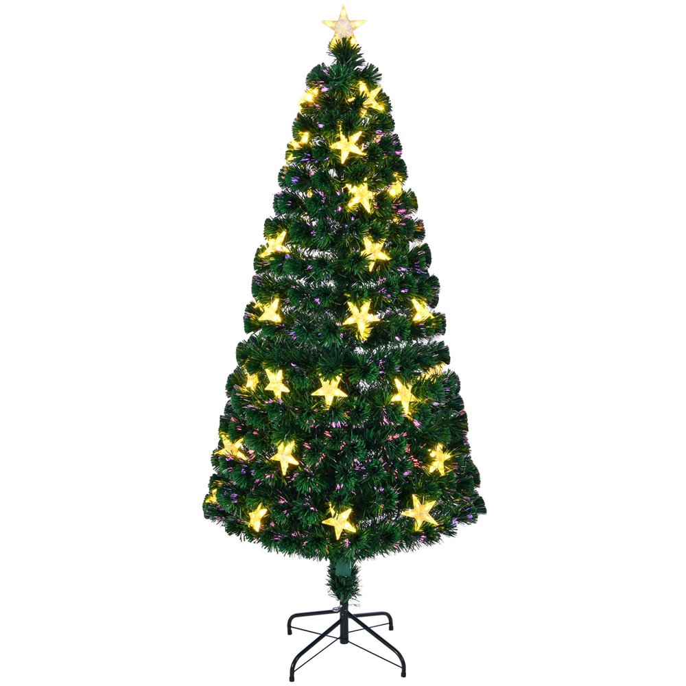 6' Pre Lit Full Spruce Christmas Tree With Decorations