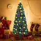 6' Pre Lit Full Spruce Christmas Tree With Decorations