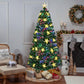 6' Pre Lit Full Spruce Christmas Tree With Decorations