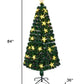 6' Pre Lit Full Spruce Christmas Tree With Decorations