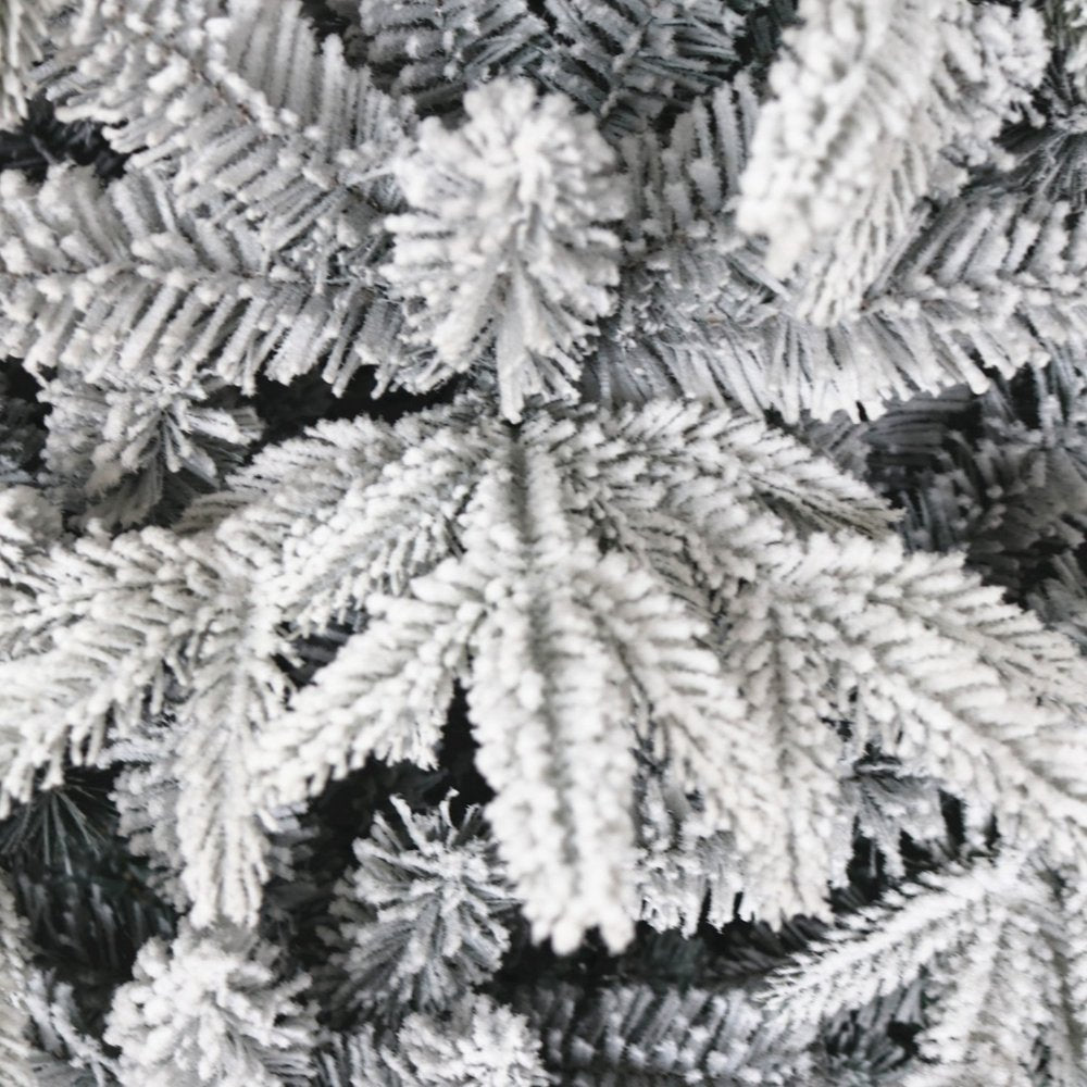 7' White Full Spruce Christmas Tree