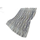 50" X 70" Pacific Blue And Brown Striped Plush Throw Blanket