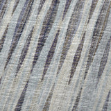 50" X 70" Pacific Blue And Brown Striped Polyester Woven Plush Throw Blanket