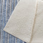 50" X 70" Blue And Beige Striped Microfiber Plush Throw Blanket