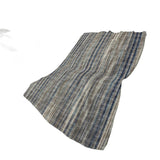 50" X 70" Brown And Blue Striped Polyester Woven Plush Throw Blanket