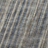 50" X 70" Brown And Blue Striped Polyester Woven Plush Throw Blanket