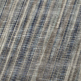 50" X 70" Brown And Blue Striped Plush Throw Blanket