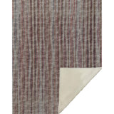 50" X 70" Burgundy And Beige Striped Microfiber Plush Throw Blanket