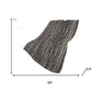 50" X 70" Brown And Beige Striped Plush Throw Blanket