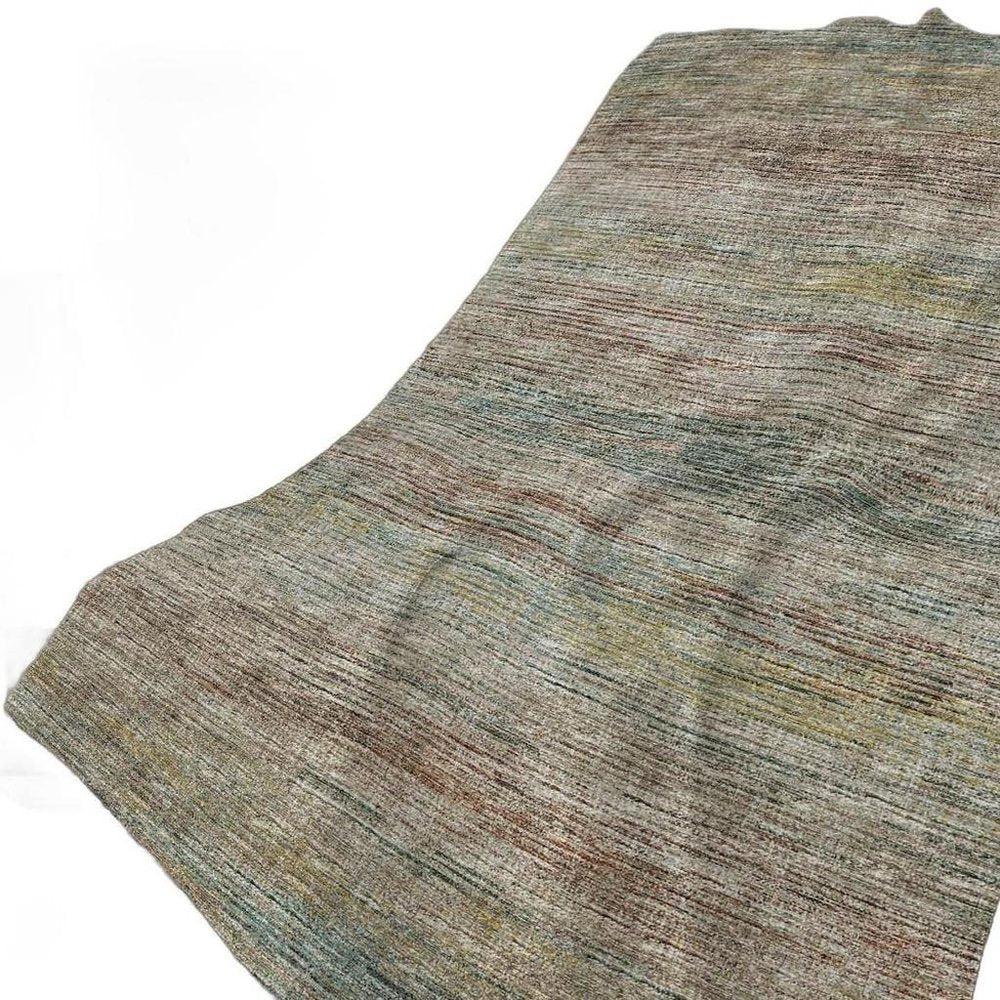 50" X 70" Beige Brown And Yellow Abstract Polyester Woven Plush Throw Blanket
