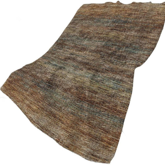 50" X 70" Brown And Blue Abstract Plush Throw Blanket