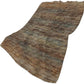 50" X 70" Brown And Blue Abstract Polyester Woven Plush Throw Blanket