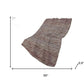 50" X 70" Burgundy And Beige Abstract Polyester Woven Plush Throw Blanket
