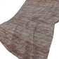 50" X 70" Burgundy And Beige Abstract Polyester Woven Plush Throw Blanket