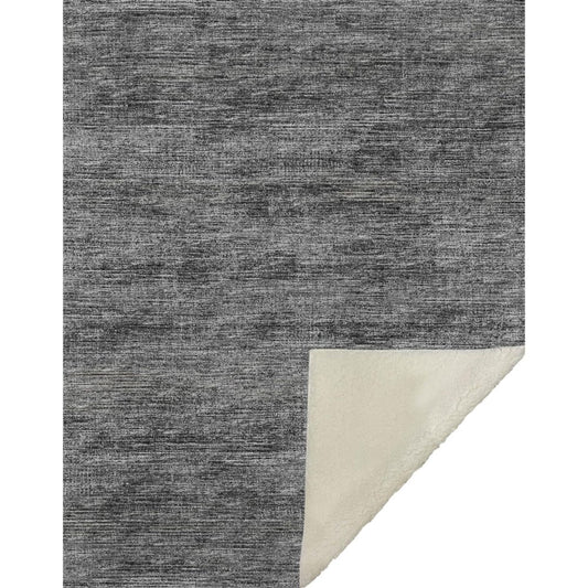 50" X 70" Gray And Silver Abstract Microfiber Plush Throw Blanket