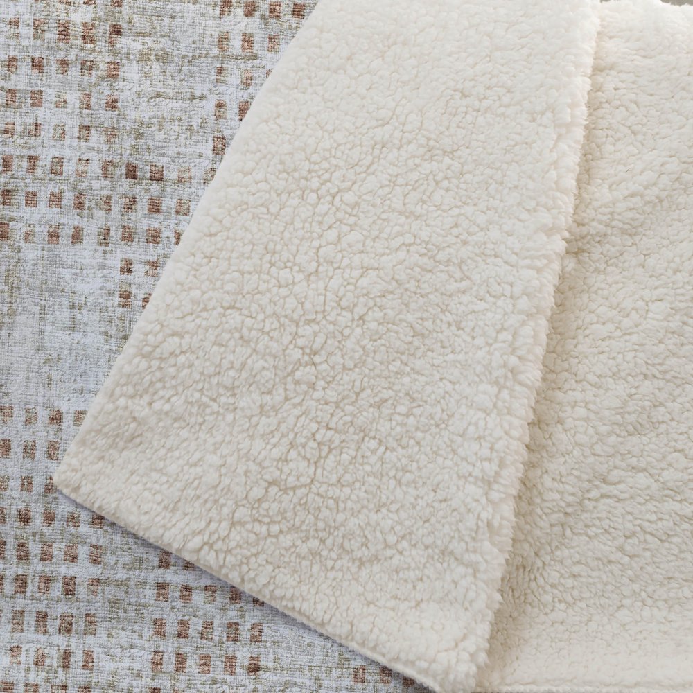 50" X 70" Cinnamon And Beige Geometric Polyester Woven Plush Throw Blanket