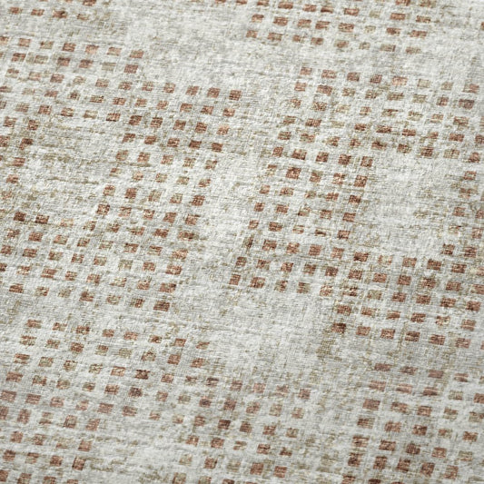 50" X 70" Cinnamon And Beige Geometric Polyester Woven Plush Throw Blanket