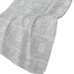 50" X 70" Silver And Blue Geometric Polyester Woven Plush Throw Blanket
