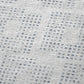 50" X 70" Silver And Blue Geometric Polyester Woven Plush Throw Blanket