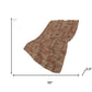 50" X 70" Brown And Beige Geometric Polyester Woven Plush Throw Blanket
