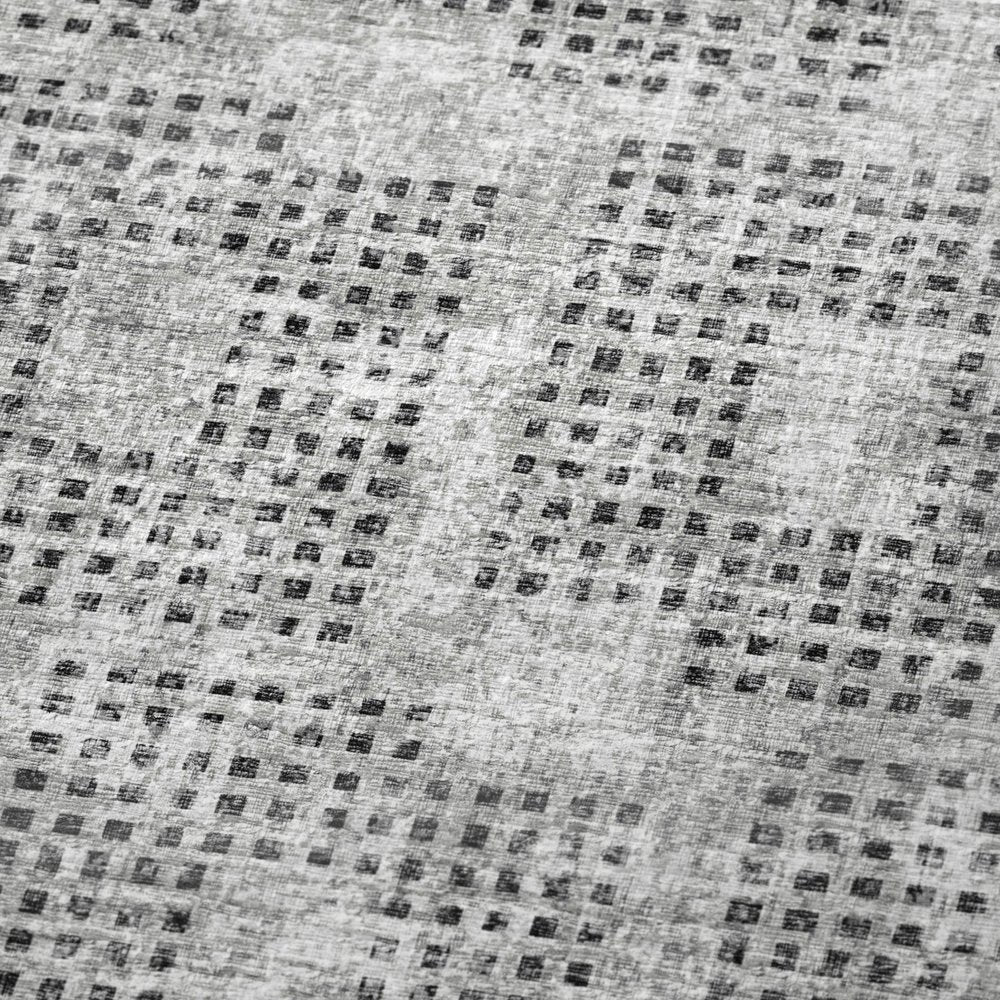 50" X 70" Gray And Silver Geometric Polyester Woven Plush Throw Blanket