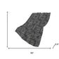 50" X 70" Black And Silver Geometric Polyester Woven Plush Throw Blanket