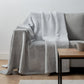 50" X 70" Gray And Silver Abstract Microfiber Plush Throw Blanket