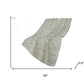 50" X 70" Beige And Gray Abstract Polyester Woven Plush Throw Blanket