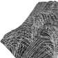 50" X 70" Charcoal And Gray Abstract Polyester Woven Plush Throw Blanket