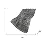50" X 70" Charcoal And Gray Abstract Polyester Woven Plush Throw Blanket
