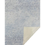 50" X 70" Blue And Beige Abstract Microfiber Plush Throw Blanket