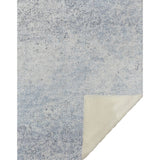 50" X 70" Blue And Beige Abstract Microfiber Plush Throw Blanket