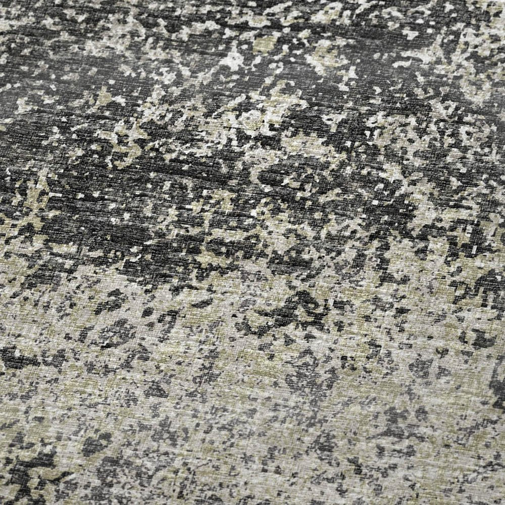 50" X 70" Gray And Black Abstract Polyester Woven Plush Throw Blanket