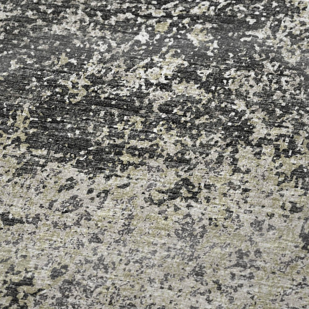 50" X 70" Gray And Black Abstract Polyester Woven Plush Throw Blanket