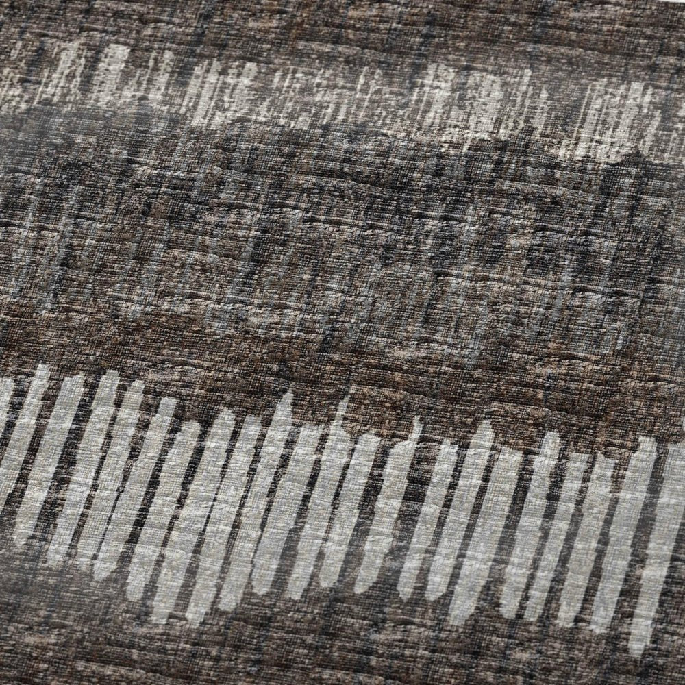 50" X 70" Brown And Beige Abstract Microfiber Plush Throw Blanket