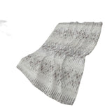 50" X 70" Beige And Gray Geometric Polyester Woven Plush Throw Blanket