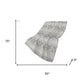 50" X 70" Beige And Gray Geometric Polyester Woven Plush Throw Blanket