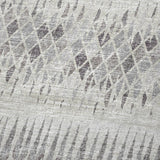 50" X 70" Beige And Gray Geometric Polyester Woven Plush Throw Blanket