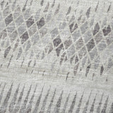 50" X 70" Beige And Gray Geometric Polyester Woven Plush Throw Blanket