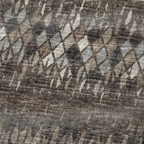 50" X 70" Brown And Beige Geometric Polyester Woven Plush Throw Blanket
