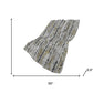50" X 70" Silver Charcoal And Gold Abstract Polyester Woven Plush Throw Blanket