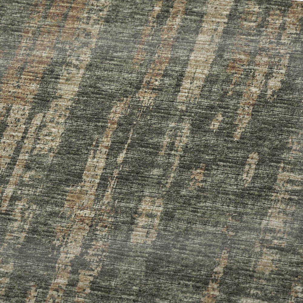 50" X 70" Green And Wheat Abstract Polyester Woven Plush Throw Blanket