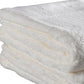 Set of Two White Cotton 16" X 30" Quick Dry Terry Cloth Hand Towels