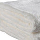 Set of Two White Cotton 30" X 54" Quick Dry Terry Cloth Bath Towels
