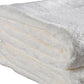 Set of Two White Cotton 30" X 54" Quick Dry Terry Cloth Bath Towels