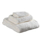 Set of Three White Cotton Quick Dry Terry Cloth Towels