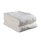 Set of Two Ivory Cotton 13" X 13" Quick Dry Terry Cloth Washcloths