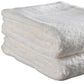 Set of Two Ivory Cotton 13" X 13" Quick Dry Terry Cloth Washcloths