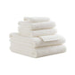 Set of Six Ivory Cotton Quick Dry Terry Cloth Towels