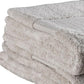 Set of Two Beige Cotton 13" X 13" Quick Dry Terry Cloth Washcloths